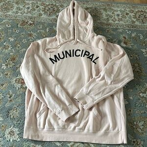 Municipal Origin 300 hoodie sweatshirt- men’s size XL blush/black